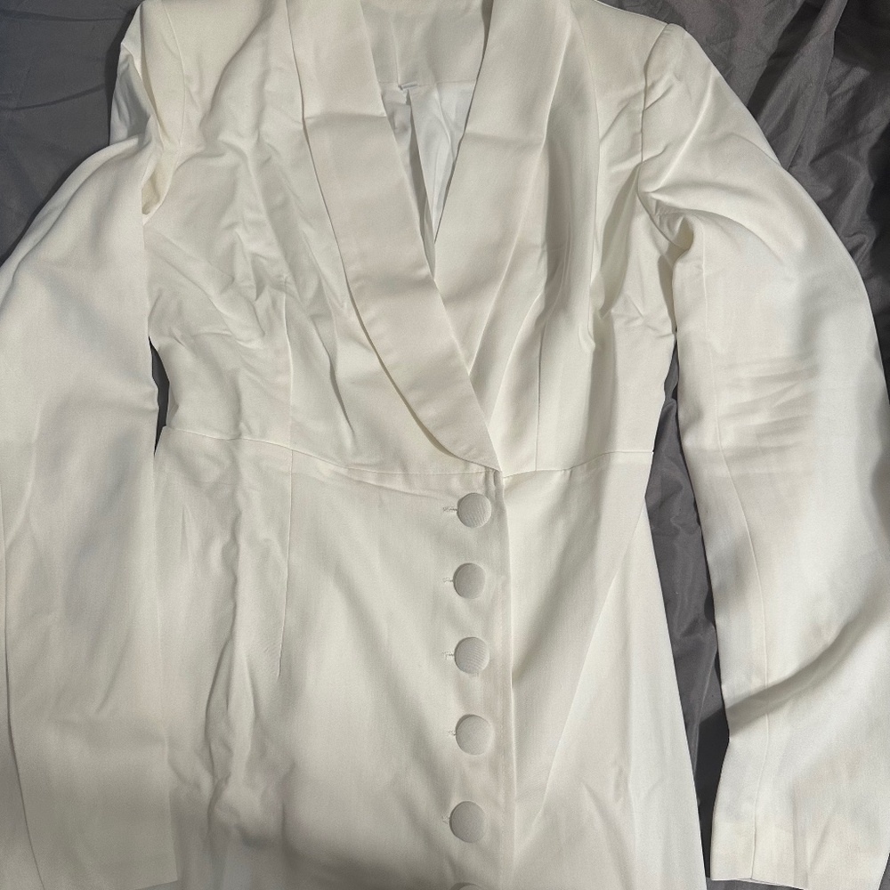 White elegant regal timeless dress